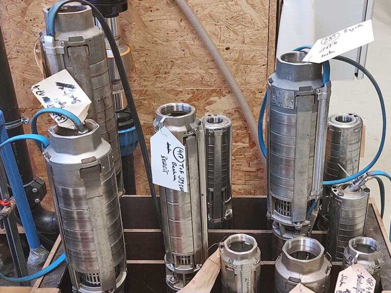 Reserve-Pumpen in unserem Werkstatt-Lager